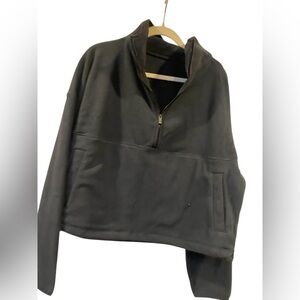 NWT Alo Yoga polar fleece retreat cover up BLACK Size XS